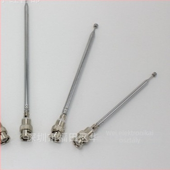Rúd antenna 7123-7BNC, jel erősítéssel, teleszkópos, spektrométerhez, Q9 fej