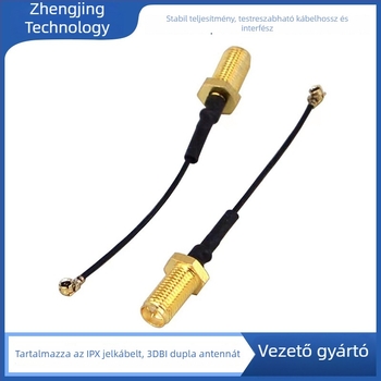 2,4 GHz összecsukható antenna IPEX-kábellel, 3 dBi kettős antenna a 4G/3G mobil-routerhez