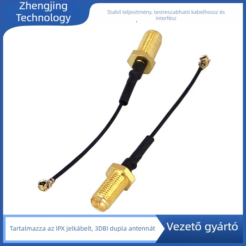 2,4 GHz összecsukható antenna IPEX-kábellel, 3 dBi kettős antenna a 4G/3G mobil-routerhez