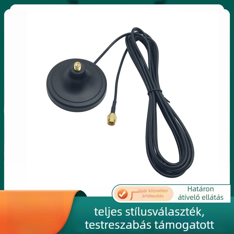2,4 GHz-es antennaalap 3 m WiFi-hosszabbító kábel, SMAJK férfi csatlakozó, 3G/4G antennákhoz