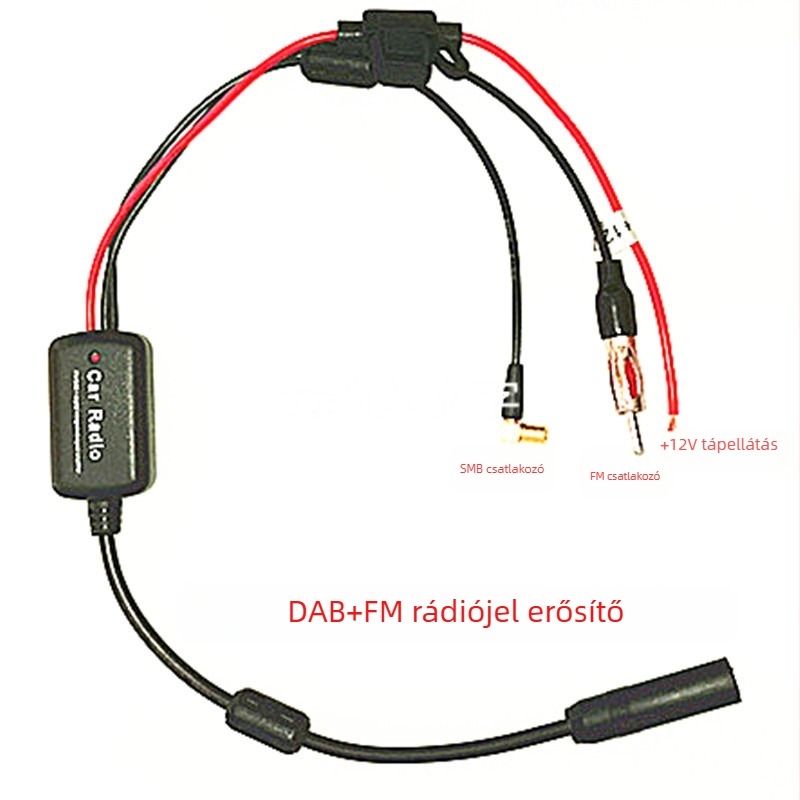 DAB+FM autóantenna erősítő