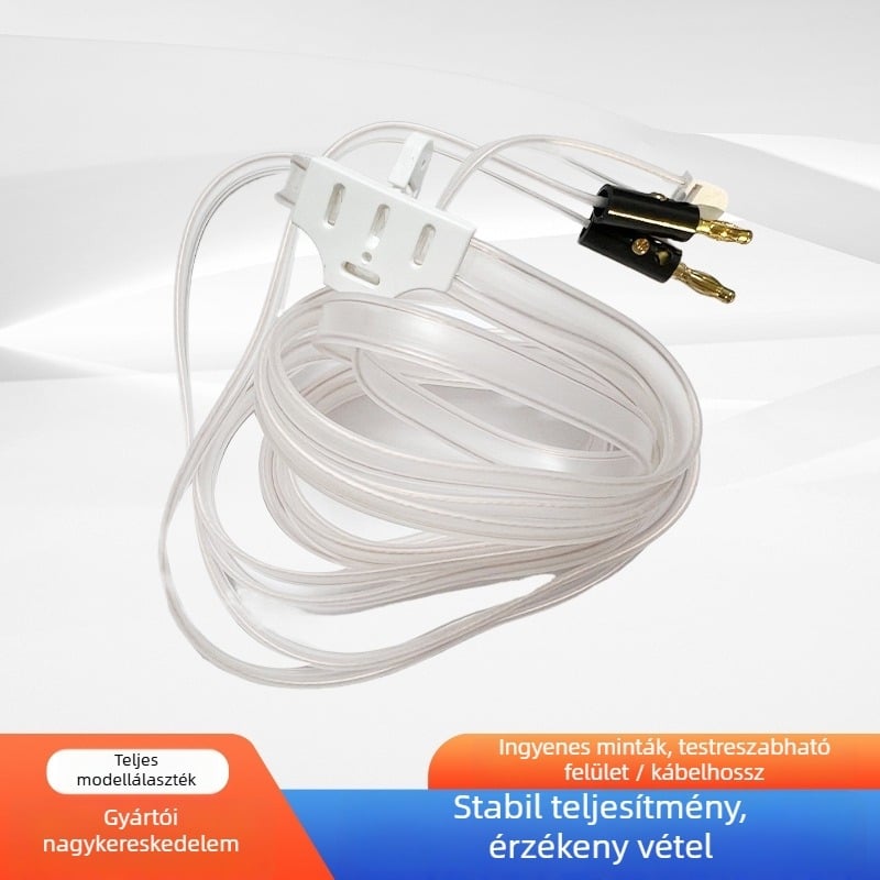 Külső rádióantenna otthoni használatra, FM jel-erősítés és hosszabbító kábel