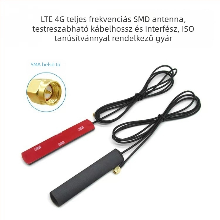 4G patch antenna, nagy nyereségű, 2.4 GHz / 5.8 GHz, GSM/LTE, külső szerelés
