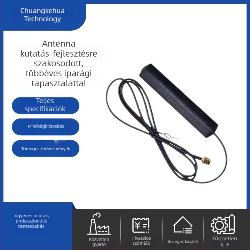 4G patch antenna, nagy nyereségű, 2.4 GHz / 5.8 GHz, GSM/LTE, külső szerelés