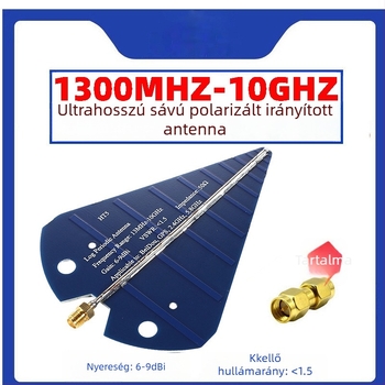 HT5 UWB logaritmikus periódusú antenna, szélessávú 1575 MHz, 2.4 GHz, 5.8 GHz