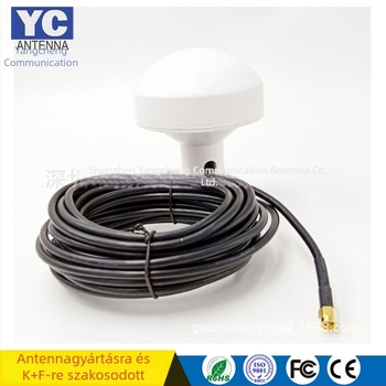 Gombafejű GPS/Beidou kettős üzemmódú időzítő antenna, modell YCG-1575-28, tengeri navigációhoz