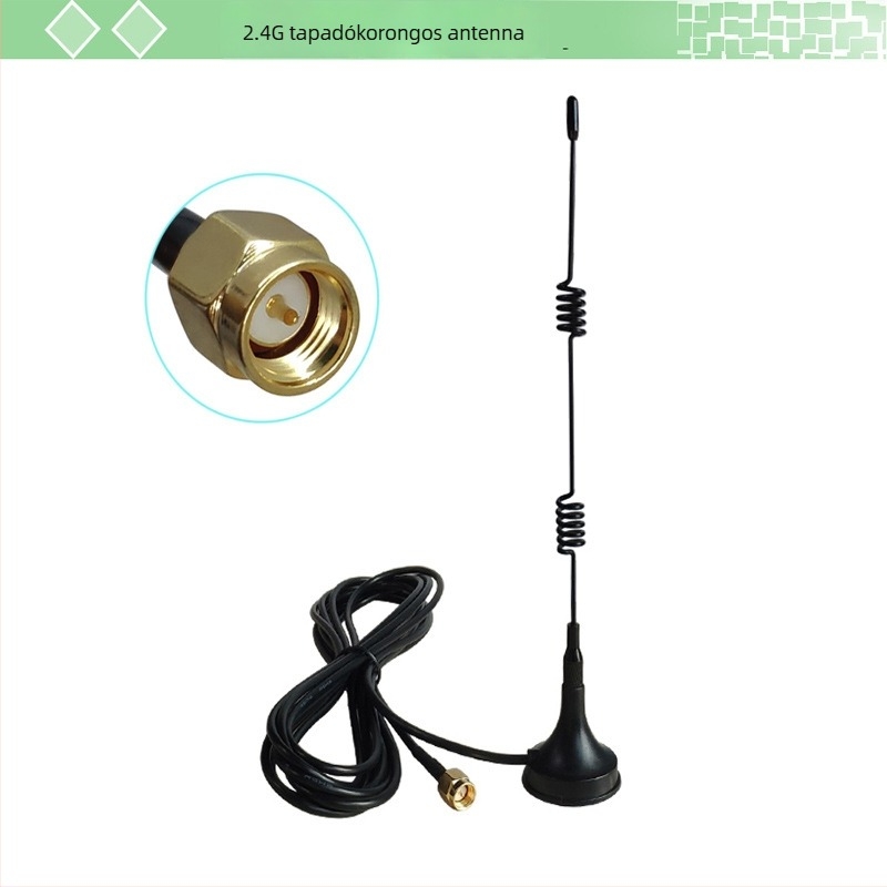 Két-sávos 2.4/5.8 GHz mágneses alapú antenna routerhez és kamerához, jelerősítő