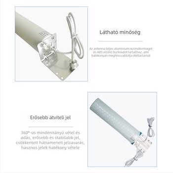 4G/5G LTE kültéri router külső antennával, jel-erősítő, vízálló és UV-álló