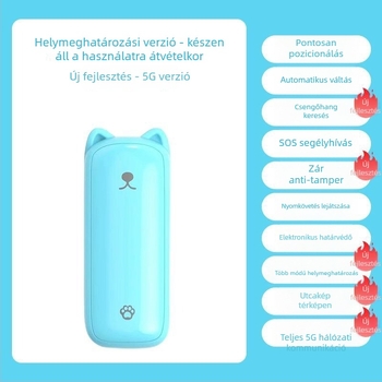 5G Gyerek GPS nyomkövető — gyerekeknek, diákoknak és időseknek — 2–10 m pontosság, 5 napos üzemidő, vízálló, HD térkép