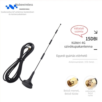 nubewireless NB modul vezeték nélküli útválasztó nagy nyereségű LTE/3G/2G és külső 4G/5G vákuumszívó antennával, modell NU4GXTX310-5ZL3000J, SWR ≤ 1.5
