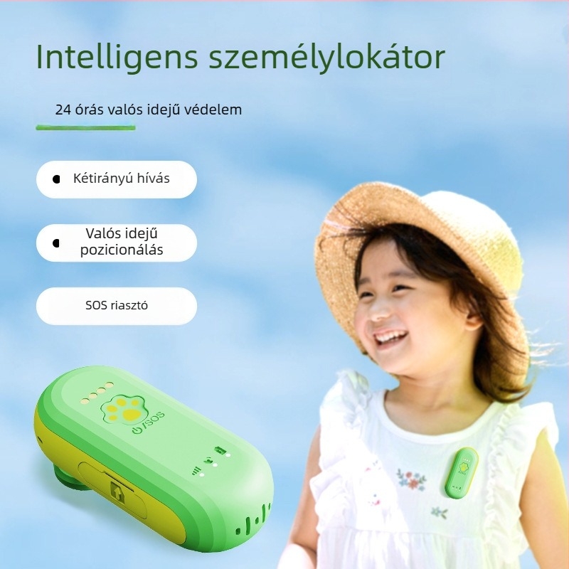 4G hálózathoz kompatibil idős- és gyermeknyomkövető GPS-sel és kétirányú hívással