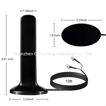 Asztali kettős sávos vezeték nélküli antenna Wi-Fi-hez, két SMA csatlakozóval, nagy nyereség, mágneses alap