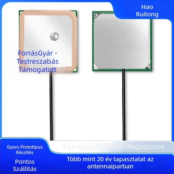 Aktív GPS Beidou kettős-sávos kerámiaantenna, magas nyereséggel, beépített 1575 MHz kerámia elem