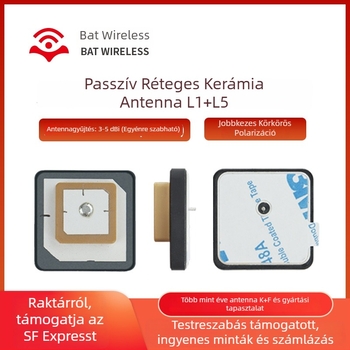 Bat Wireless GNSS Magas Pontosságú Pozicionáló Antenna L1/L2/L5, Passzív, Beépített, Magas Nyereségű, Kerámia GPS Antenna
