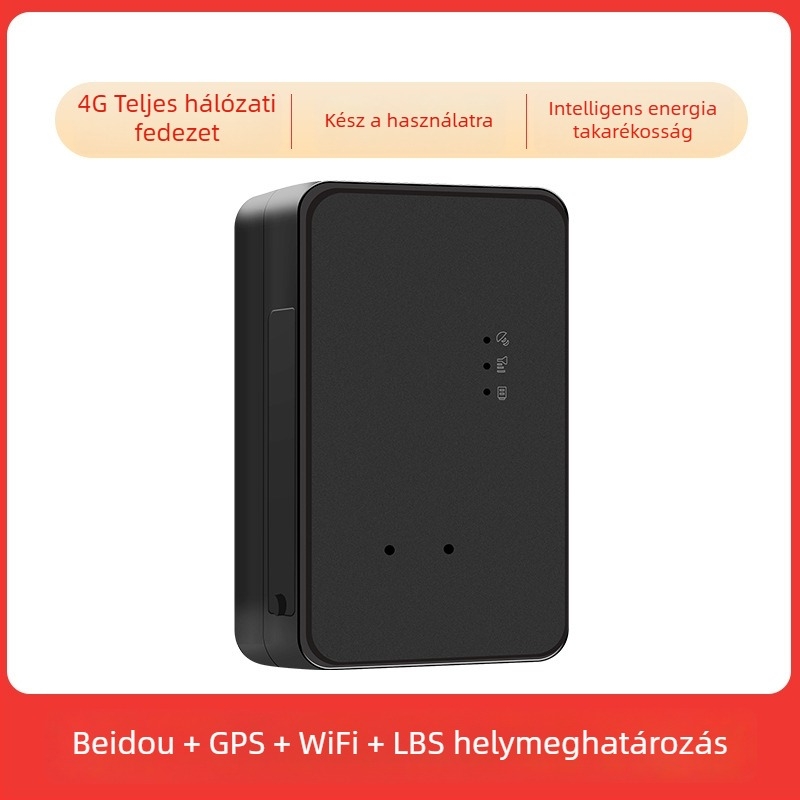 4G vezeték nélküli GPS tracker mágneses tartóval autókhoz – telepítés nélkül, lopás elleni védelem és logisztikai nyomkövetés
