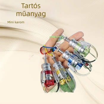 Mini színes karom kulcstartó ötvözetből