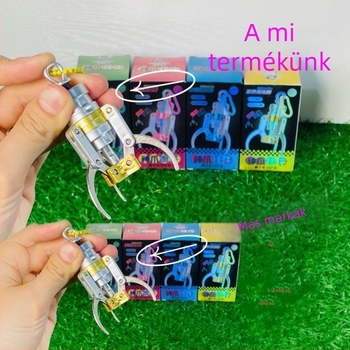 Mini színes karom kulcstartó ötvözetből