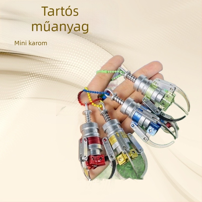 Mini színes karom kulcstartó ötvözetből