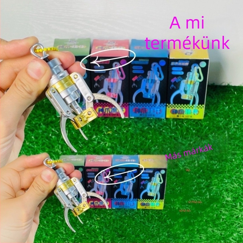 Mini színes karom kulcstartó ötvözetből
