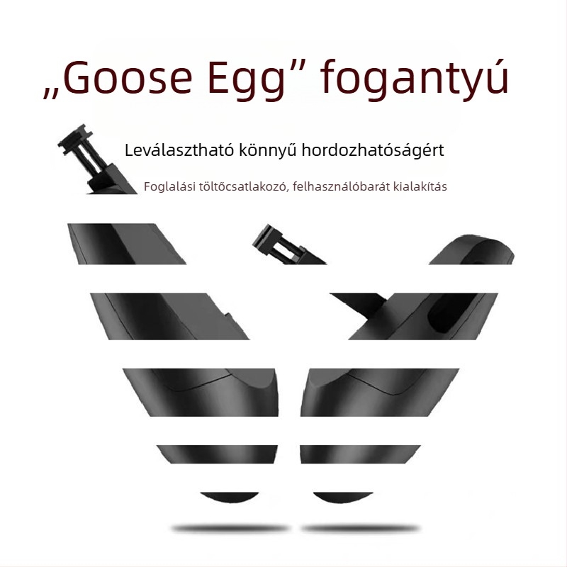 Tojás alakú mobil játékvezérlő fogantyú állvánnyal, PUBG és Peace Elite-hez, kábeles, PP anyag, 45 g, modell 123