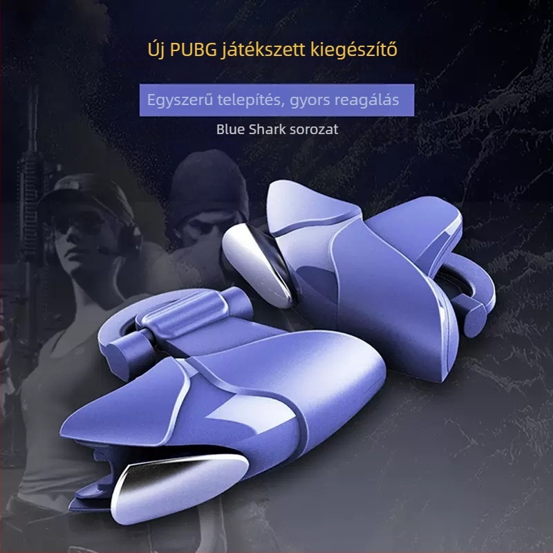Vezeték nélküli játékvezérlő mechanikus gombokkal, kompatibilis iOS és Androiddal, műanyag test, súly 20 g