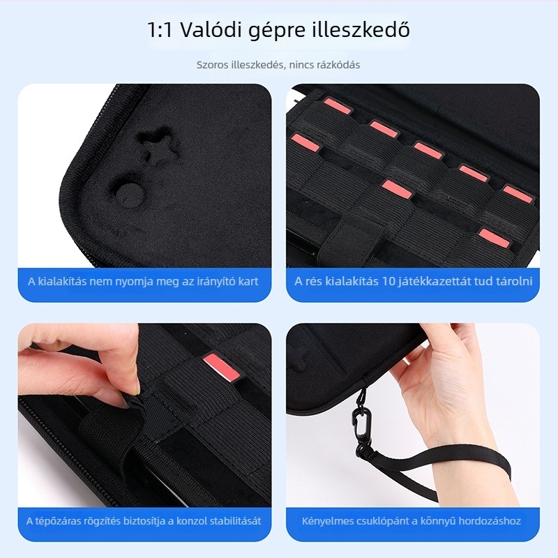 Nintendo Switch 2 konzolhoz védőtok és tárolótáska kiegészítőkkel