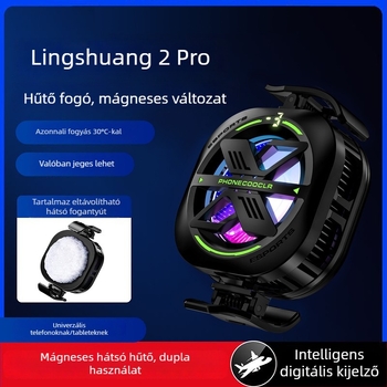 JS82E Mágneses Hűtő Telefonhoz, Hátsó Klipsz, Type-C Interfész