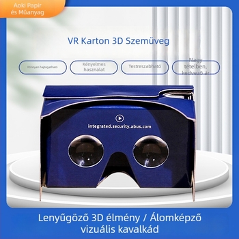 Fejre szerelhető VR szemüveg, modell vr01, papíralapú anyag, nagy felbontású, Android operációs rendszer