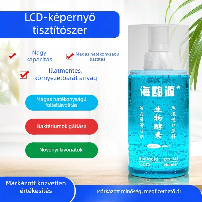 Seagull Source biológiai enzimés kijelzőtisztító notebook, telefon, számítógép, digitális kamera és monitor számára