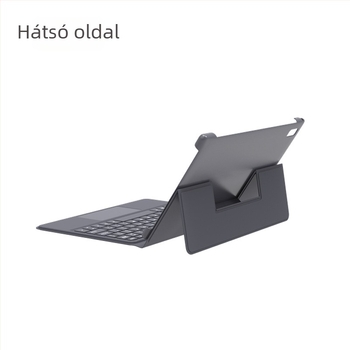 Pogopin mágneses érintő billentyűzetes bőr tok univerzális tabletekhez, Bluetooth, ergonómiai támogatás
