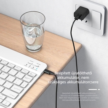 Vezeték nélküli Bluetooth billentyűzet mobiltelefonokra, tabletekre és noteszgépekre (Bluetooth interfész, súly 0,3 kg, 129-es modell, OEM feldolgozás elérhető)