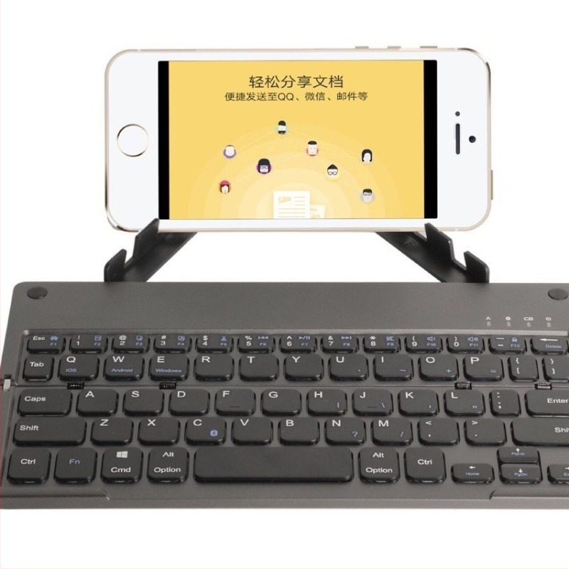 Ultra vékony hajtogatható Bluetooth numerikus billentyűzet ergonomiai támogatással; Bluetooth interfész, 0,8 m vonalhossz, tömeg 0,2