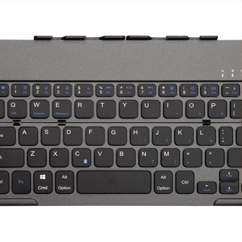 Ultra vékony hajtogatható Bluetooth numerikus billentyűzet ergonomiai támogatással; Bluetooth interfész, 0,8 m vonalhossz, tömeg 0,2