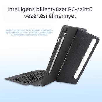 Mágneses, szétszedhető védőtokkal ellátott vezeték nélküli Bluetooth billentyűzet Samsung 11 hüvelykes tabletához, ergonómiai támogatás, méretek 28,5 × 20,5 × 2,5 cm