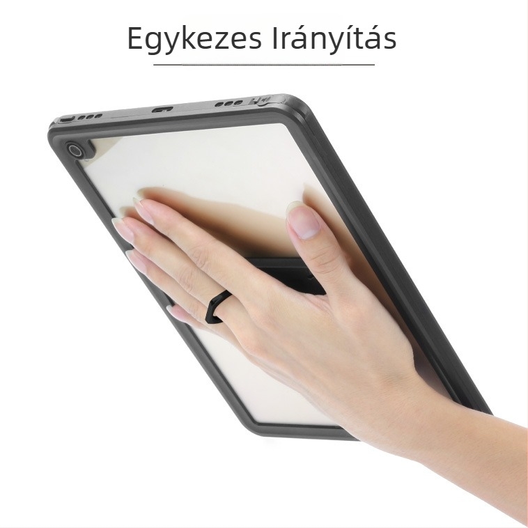 Tablettatartó emelő dizájnnal, univerzális tablettákhoz, egykezes használat