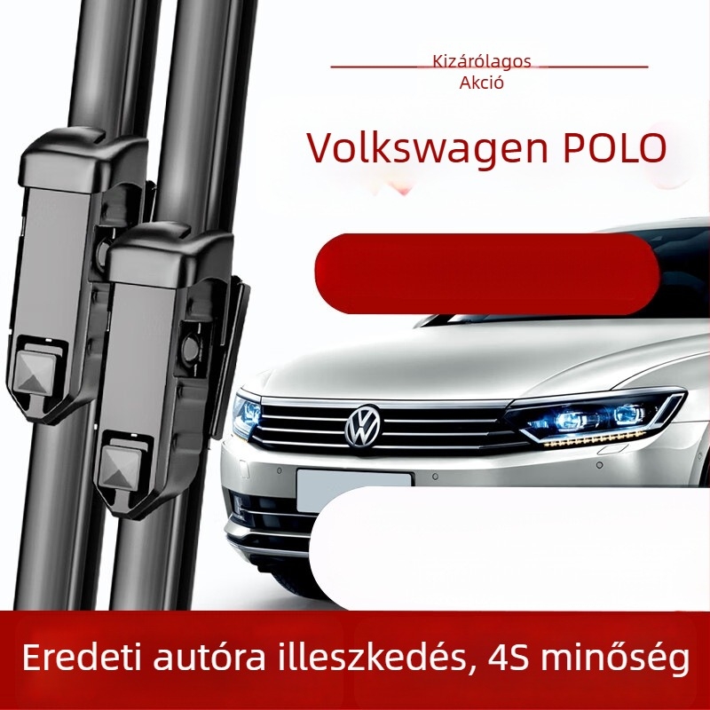 Keret nélküli ablaktörlő Volkswagen Polohoz — gumi, márka Changxi, első és hátsó