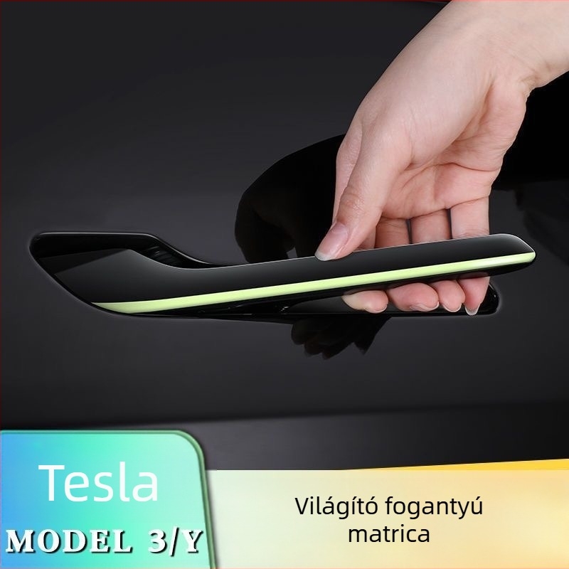 Tesla ajtókilincs matricák – epoxy alapú ütközésgátló ragasztó, Model 3/Y-hoz (Származás: Guangzhou, Guangdong)