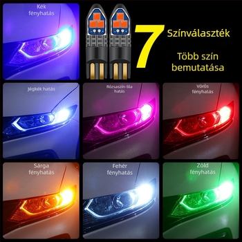 T10 LED szélesség/pozíció világítás autókhoz, 6SMD-3030, alumínium ház, 12-24V, Jin Chida