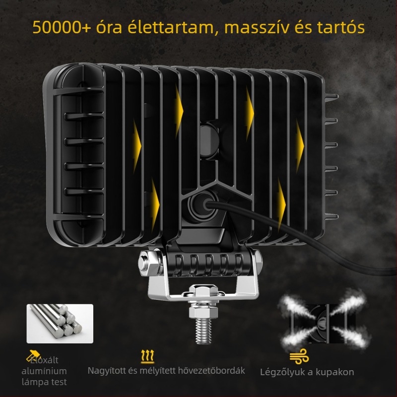 LED munkalámpa mérnöki járművekhez – 40W, 9–32V DC, 5700–6000K, 50 000 óra, 6063-os alumínium