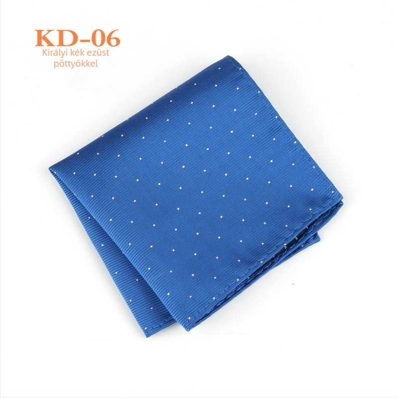 Zsebkendő zakóhoz, poliészter jacquard, pöttyös minta, estélyi viselet, EASY JACK