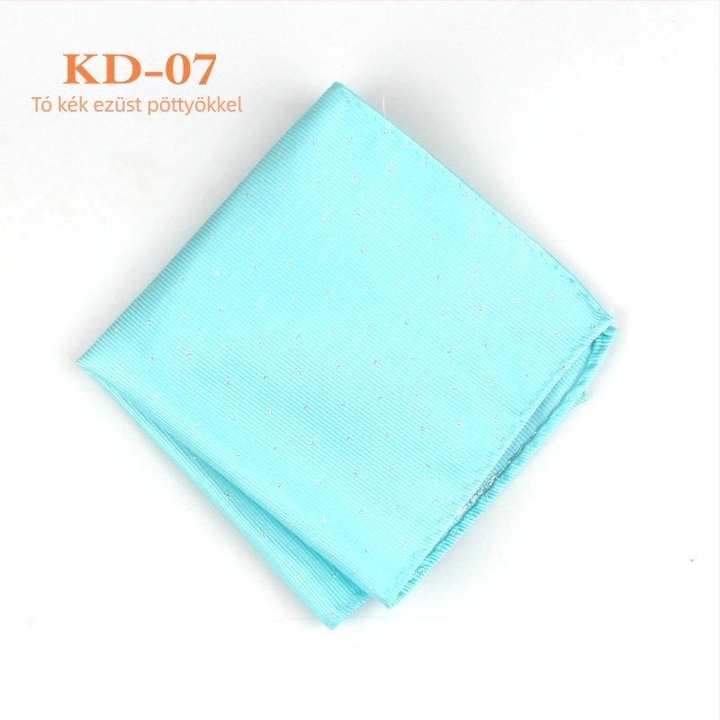 Zsebkendő zakóhoz, poliészter jacquard, pöttyös minta, estélyi viselet, EASY JACK