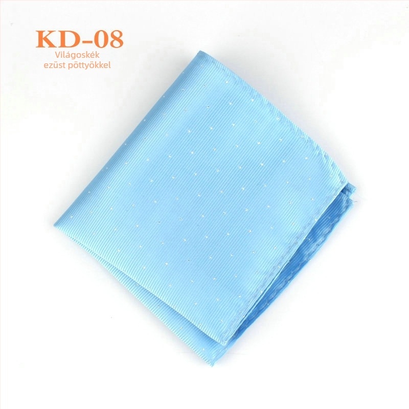 Zsebkendő zakóhoz, poliészter jacquard, pöttyös minta, estélyi viselet, EASY JACK