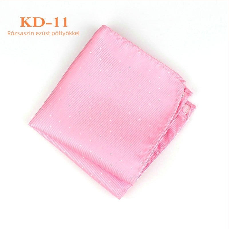 Zsebkendő zakóhoz, poliészter jacquard, pöttyös minta, estélyi viselet, EASY JACK