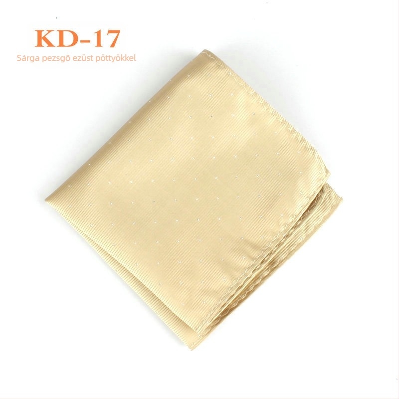 Zsebkendő zakóhoz, poliészter jacquard, pöttyös minta, estélyi viselet, EASY JACK