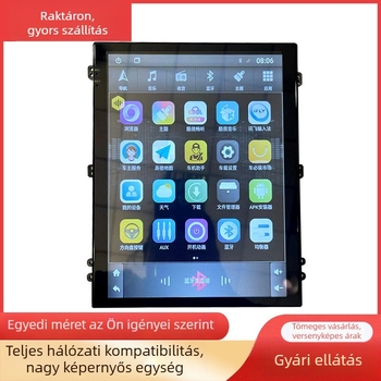 9,7 hüvelykes függőleges kijelzős autó navigációs fejegység, 4G, CarPlay és Android, nagy kijelző