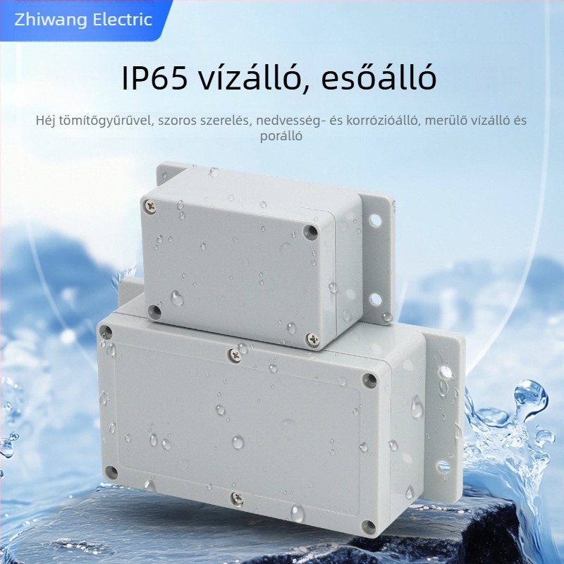 F sorozat IP65 kültéri vízálló ABS ház elektromos bekötéshez, biztonsági doboz, vezérlőház és megfigyelő doboz