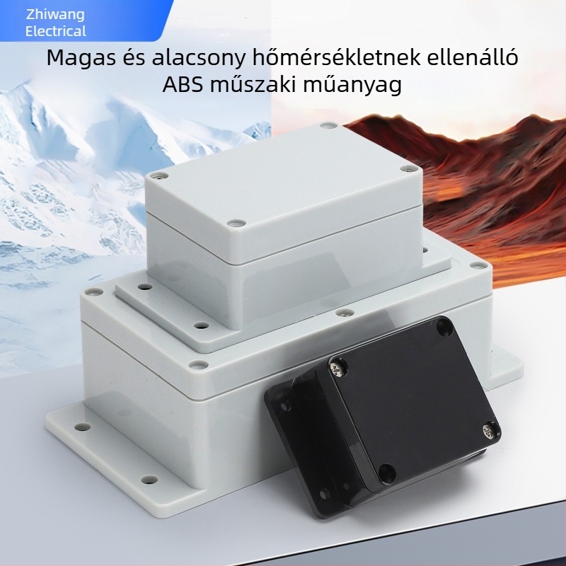 F sorozat IP65 kültéri vízálló ABS ház elektromos bekötéshez, biztonsági doboz, vezérlőház és megfigyelő doboz