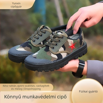 Etno-stílusú vászon szabadtéri cipő, injekciós talppal, kerek orr, textile talpbetét