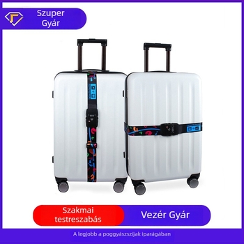 Jelszavas záras bőrönd, testreszabható, poliészter, márka February Ribbon, termékkód Ey-68746