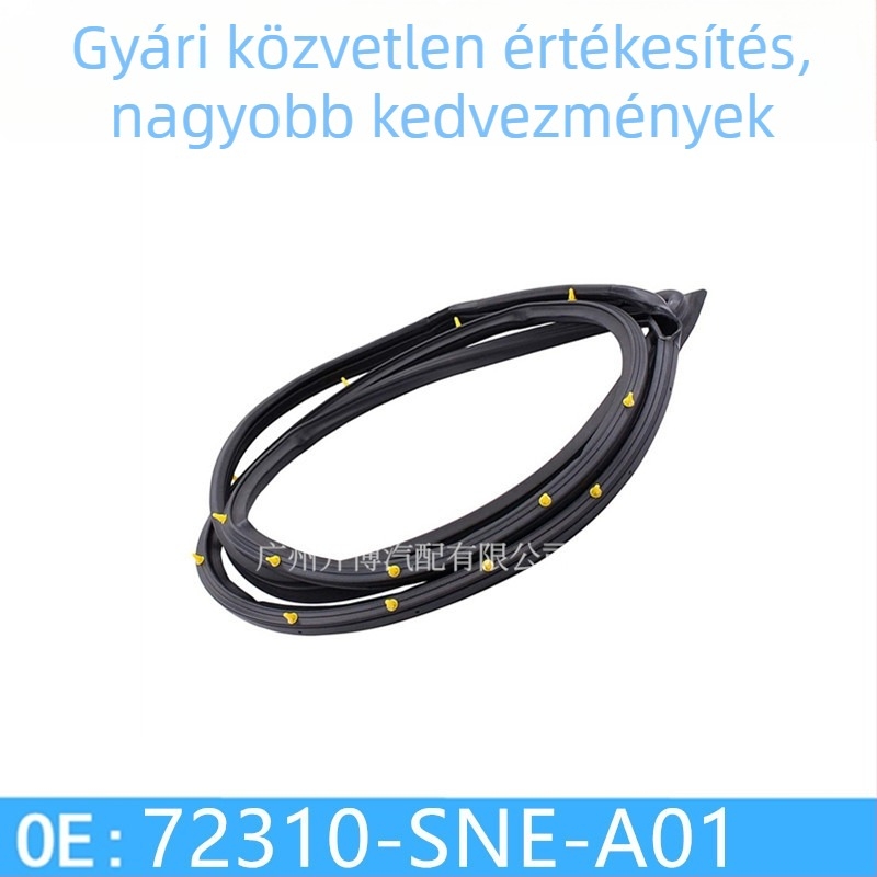 Autó ajtó tömítés – gumibevonatú tömítő szalag, modellek 72810-sna-a01 / 72850-sna-a01; kompatibil Fa1-hoz; termékkódok 72310-sne-a01 / 72350-sne-a01